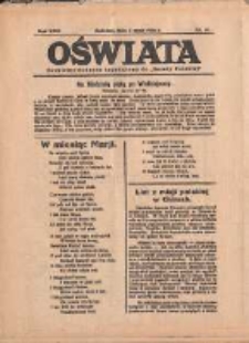Oświata: bezpłatny dodatek tygodniowy do "Gazety Polskiej" 1934.05.06 R.22 Nr18