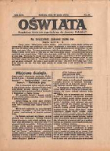 Oświata: bezpłatny dodatek tygodniowy do "Gazety Polskiej" 1934.05.20 R.22 Nr20