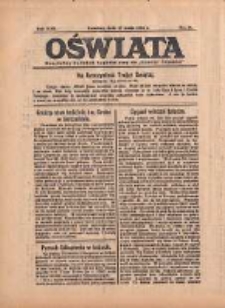Oświata: bezpłatny dodatek tygodniowy do "Gazety Polskiej" 1934.05.27 R.22 Nr21