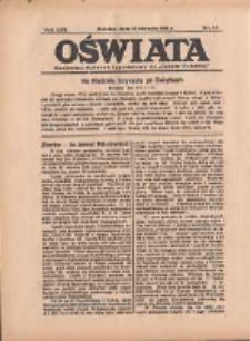 Oświata: bezpłatny dodatek tygodniowy do "Gazety Polskiej" 1934.08.19 R.22 Nr33
