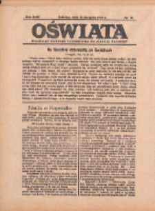 Oświata: bezpłatny dodatek tygodniowy do "Gazety Polskiej" 1934.08.26 R.22 Nr34