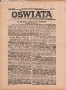 Oświata: bezpłatny dodatek tygodniowy do "Gazety Polskiej" 1934.09.16 R.22 Nr37
