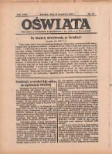 Oświata: bezpłatny dodatek tygodniowy do "Gazety Polskiej" 1934.09.30 R.22 Nr39