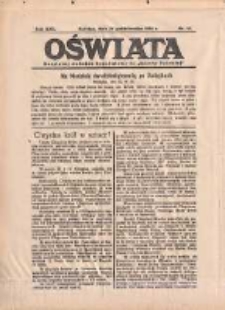 Oświata: bezpłatny dodatek tygodniowy do "Gazety Polskiej" 1934.10.28 R.22 Nr43