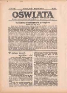 Oświata: bezpłatny dodatek tygodniowy do "Gazety Polskiej" 1934.11.04 R.22 Nr44