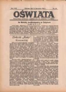 Oświata: bezpłatny dodatek tygodniowy do "Gazety Polskiej" 1934.11.18 R.22 Nr46