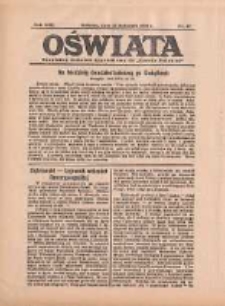 Oświata: bezpłatny dodatek tygodniowy do "Gazety Polskiej" 1934.11.25 R.22 Nr47