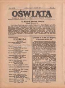 Oświata: bezpłatny dodatek tygodniowy do "Gazety Polskiej" 1934.12.02 R.22 Nr48