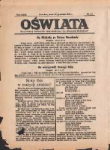 Oświata: bezpłatny dodatek tygodniowy do "Gazety Polskiej" 1935.12.29 R.23 Nr52
