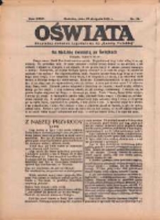 Oświata: bezpłatny dodatek tygodniowy do "Gazety Polskiej" 1936.08.23 R.24 Nr34