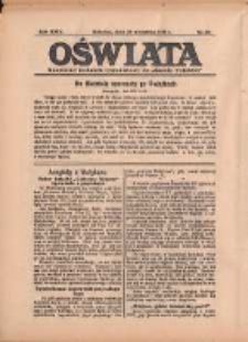 Oświata: bezpłatny dodatek tygodniowy do "Gazety Polskiej" 1936.09.20 R.24 Nr38