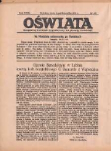 Oświata: bezpłatny dodatek tygodniowy do "Gazety Polskiej" 1936.10.04 R.24 Nr40