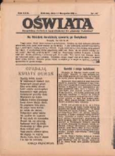 Oświata: bezpłatny dodatek tygodniowy do "Gazety Polskiej" 1936.11.15 R.24 Nr46