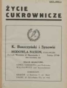 Życie Cukrownicze : miesięcznik : organ Związku Pracowników Przemysłu Cukrowniczego w Rzeczypospolitej Polskiej 1932.02.01 R.10 Nr2