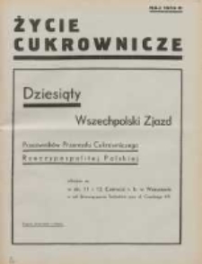 Życie Cukrownicze : miesięcznik : organ Zw. Zaw. Pracownik&oacute;w Przemysłu Cukrowniczego w Rzeczypospolitej Polskiej 1933.05.10 R.11 Nr5