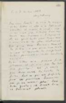 List Józefa Ignacego Kraszewskiego do Wawrzyńca Benzelstjerny-Engeströma z 3 lipca 1884 roku