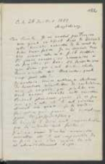 List Józefa Ignacego Kraszewskiego do Wawrzyńca Benzelstjerny-Engeströma z 28 lipca 1884 roku