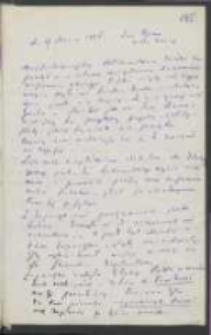 List J&oacute;zefa Ignacego Kraszewskiego do Wawrzyńca Benzelstjerny-Engestr&ouml;ma z 17 marca 1886 roku