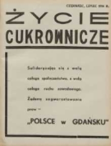 Życie Cukrownicze : miesięcznik : organ Zw. Zaw. Pracownik&oacute;w Przemysłu Cukrowniczego w Rzeczypospolitej Polskiej 1936 czerwiec/lipiec R.14 Nr6/7