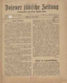 Posener jüdische Zeitung: herausgegeben vom Verein liberaler Juden 1920.03 Jg.1 Nr1