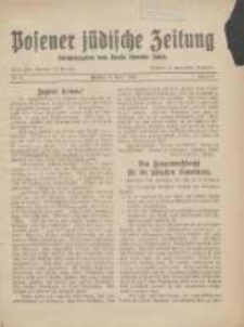 Posener j&uuml;dische Zeitung: herausgegeben vom Verein liberaler Juden 1920.04 Jg.1 Nr2