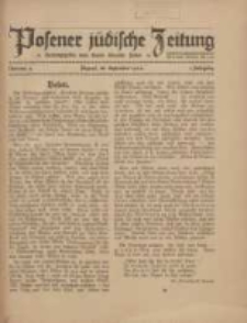 Posener jüdische Zeitung: herausgegeben vom Verein liberaler Juden 1920.09 Jg.1 Nr4