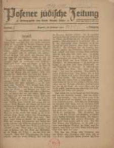 Posener jüdische Zeitung: herausgegeben vom Verein liberaler Juden 1921.02 Jg.2 Nr6