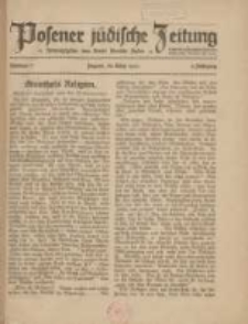 Posener jüdische Zeitung: herausgegeben vom Verein liberaler Juden 1921.03 Jg.2 Nr7