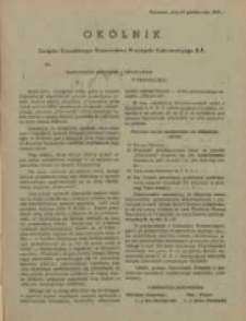 Okólnik Związku Zawodowego Pracowników Przemysłu Cukrowniczego R.P. 1938.10.13