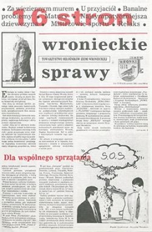 Wronieckie Sprawy 1992.06 R.3 Nr4(16)