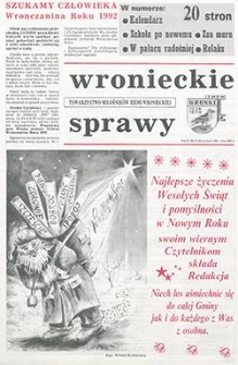 Wronieckie Sprawy 1992.12 R.3 Nr10(22)