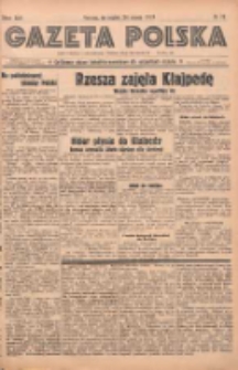 Gazeta Polska: codzienne pismo polsko-katolickie dla wszystkich stanów 1939.03.24 R.43 Nr71