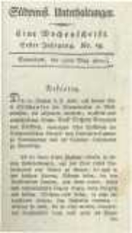 S&uuml;dpreussische Unterhaltungen: eine Wochenschrift. 1802.03.15 Jahrg.1 No.19