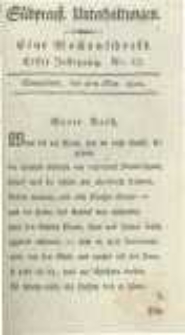 S&uuml;dpreussische Unterhaltungen: eine Wochenschrift. 1802.05.08 Jahrg.1 No.27