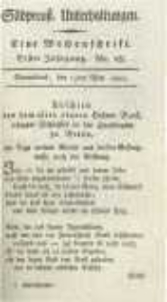 S&uuml;dpreussische Unterhaltungen: eine Wochenschrift. 1802.05.15 Jahrg.1 No.28