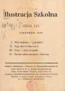 Ilustracja Szkolna 1934 istopad Ser.LIV Nr il. 1/4
