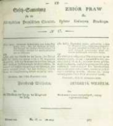 Gesetz-Sammlung f&uuml;r die K&ouml;niglichen Preussischen Staaten. 1828 No17
