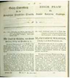 Gesetz-Sammlung f&uuml;r die K&ouml;niglichen Preussischen Staaten. 1829 No2