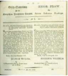 Gesetz-Sammlung f&uuml;r die K&ouml;niglichen Preussischen Staaten. 1829 No5
