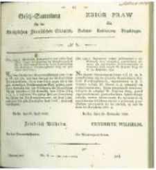 Gesetz-Sammlung für die Königlichen Preussischen Staaten. 1829 No8