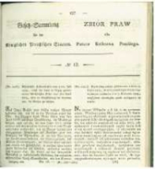 Gesetz-Sammlung f&uuml;r die K&ouml;niglichen Preussischen Staaten. 1829 No12