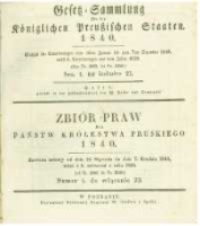 Gesetz-Sammlung für die Königlichen Preussischen Staaten. 1840 No1