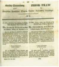 Gesetz-Sammlung f&uuml;r die K&ouml;niglichen Preussischen Staaten. 1840 No8