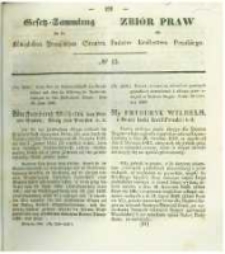 Gesetz-Sammlung f&uuml;r die K&ouml;niglichen Preussischen Staaten. 1840 No13