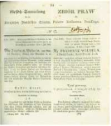Gesetz-Sammlung f&uuml;r die K&ouml;niglichen Preussischen Staaten. 1840 No15