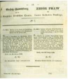 Gesetz-Sammlung f&uuml;r die K&ouml;niglichen Preussischen Staaten. 1842 No7