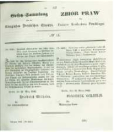Gesetz-Sammlung f&uuml;r die K&ouml;niglichen Preussischen Staaten. 1842 No11