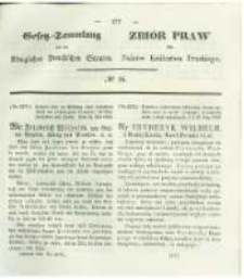 Gesetz-Sammlung f&uuml;r die K&ouml;niglichen Preussischen Staaten. 1842 No16