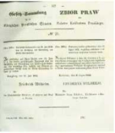 Gesetz-Sammlung f&uuml;r die K&ouml;niglichen Preussischen Staaten. 1842 No21