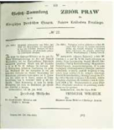 Gesetz-Sammlung f&uuml;r die K&ouml;niglichen Preussischen Staaten. 1842 No22